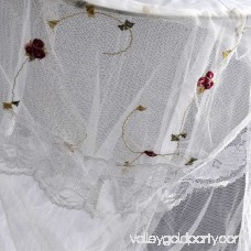 Bedroom Polyester Dome Shaped Bugs Midges Insect Mosquito Net Bed Canopy White